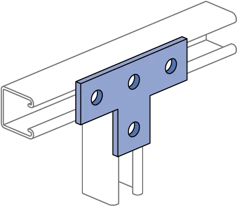 Flat Plate Fittings Unistrut Unistrut P1036 Png Metal Plate Png