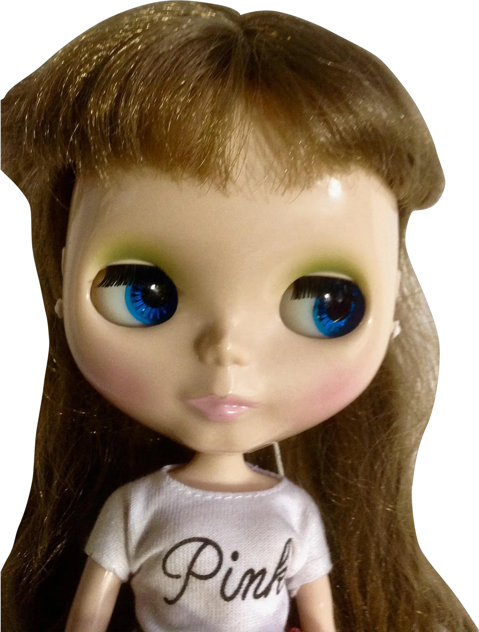 Blythe Doll Takara Hasbro 20022003 Golden Brown Hair Doll Png Shiny Eyes Png