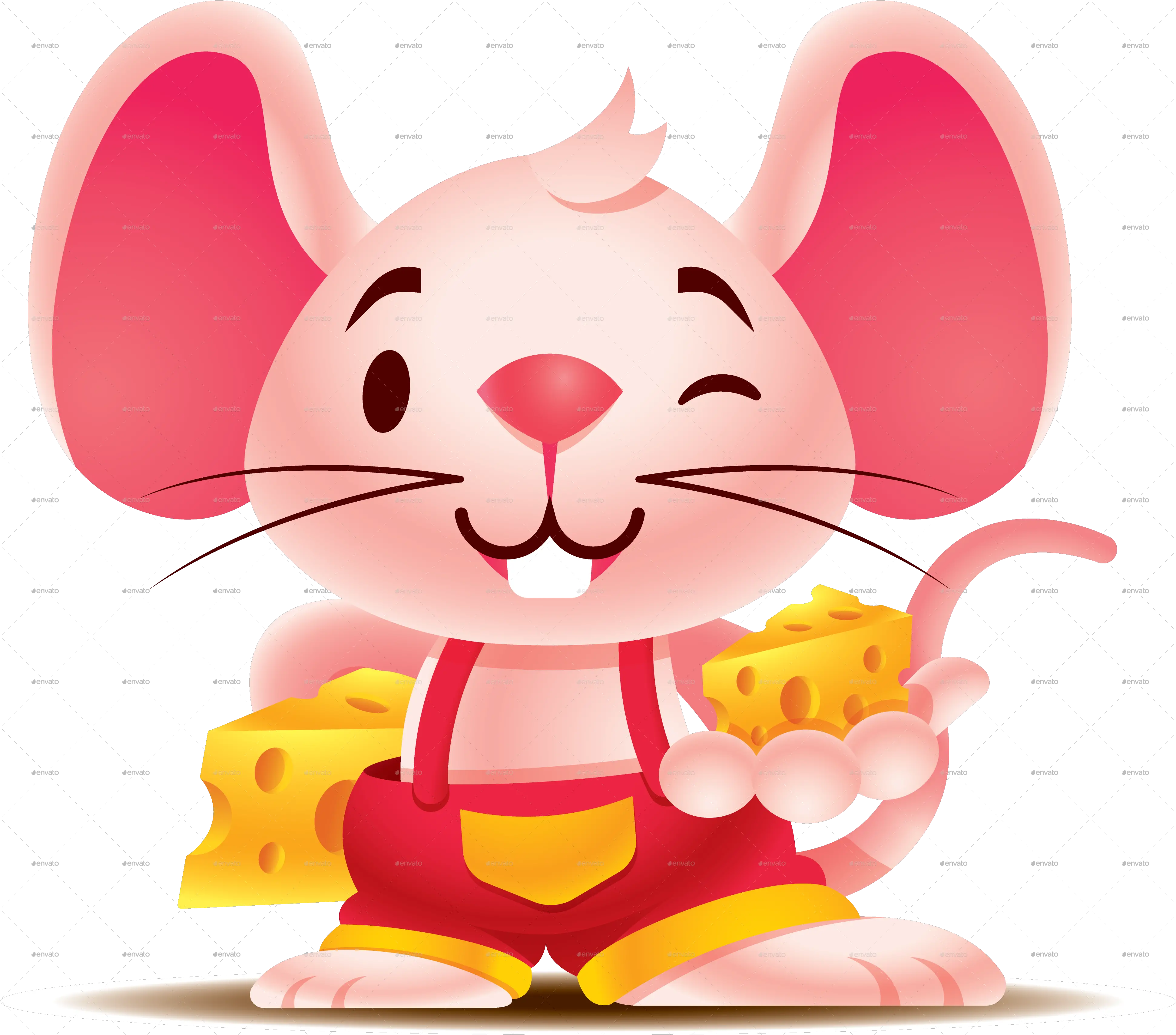Cartoon Rat Character Set Vector Graphics Png Rat Png