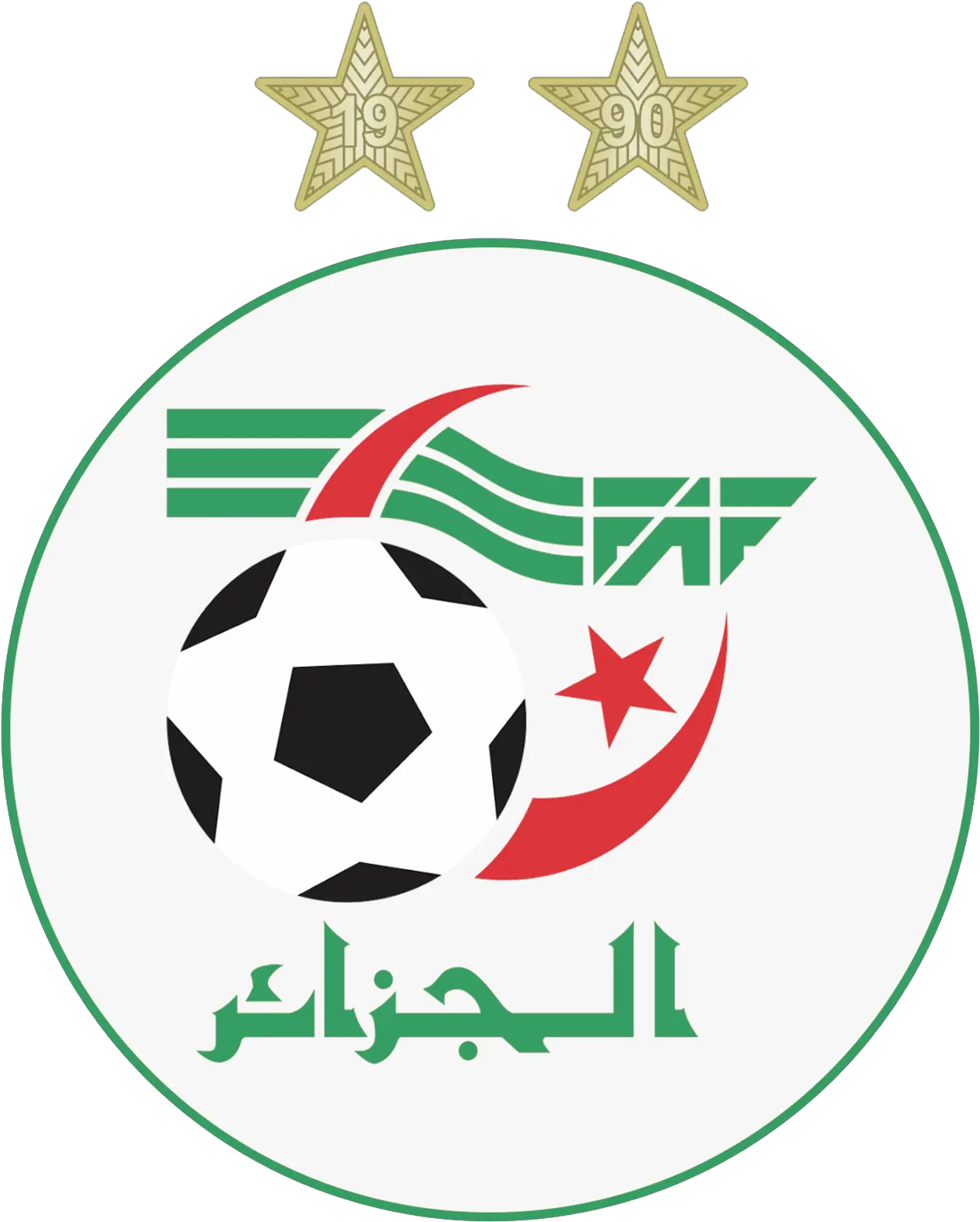 Fichieralgeria Faf Crest 2019png U2014 Wikipédia Algeria National Football Team Logo Vignette Png