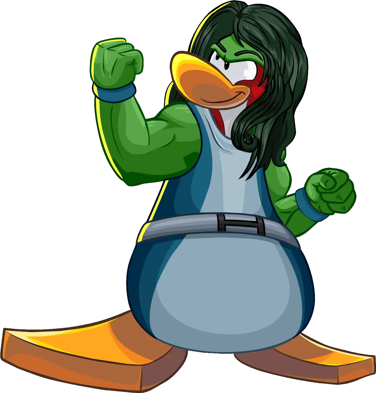 Shehulk Club Penguin Marvel 2013 Highresolution Png She Hulk Club Penguin She Hulk Png