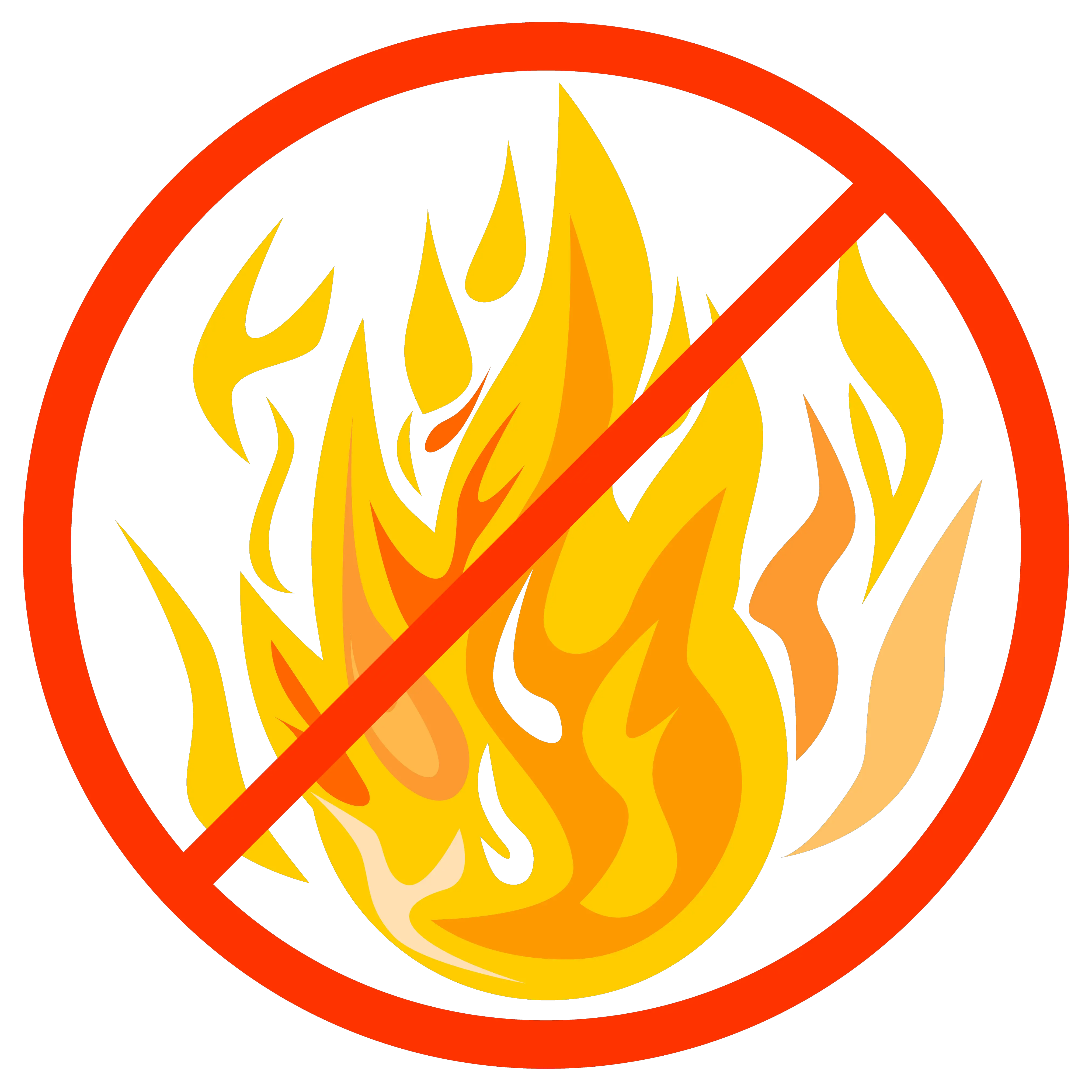 Current Fire And Fireworks Restrictions To Help You Have A Ban Plastic Clip Art Png Camp Fire Png