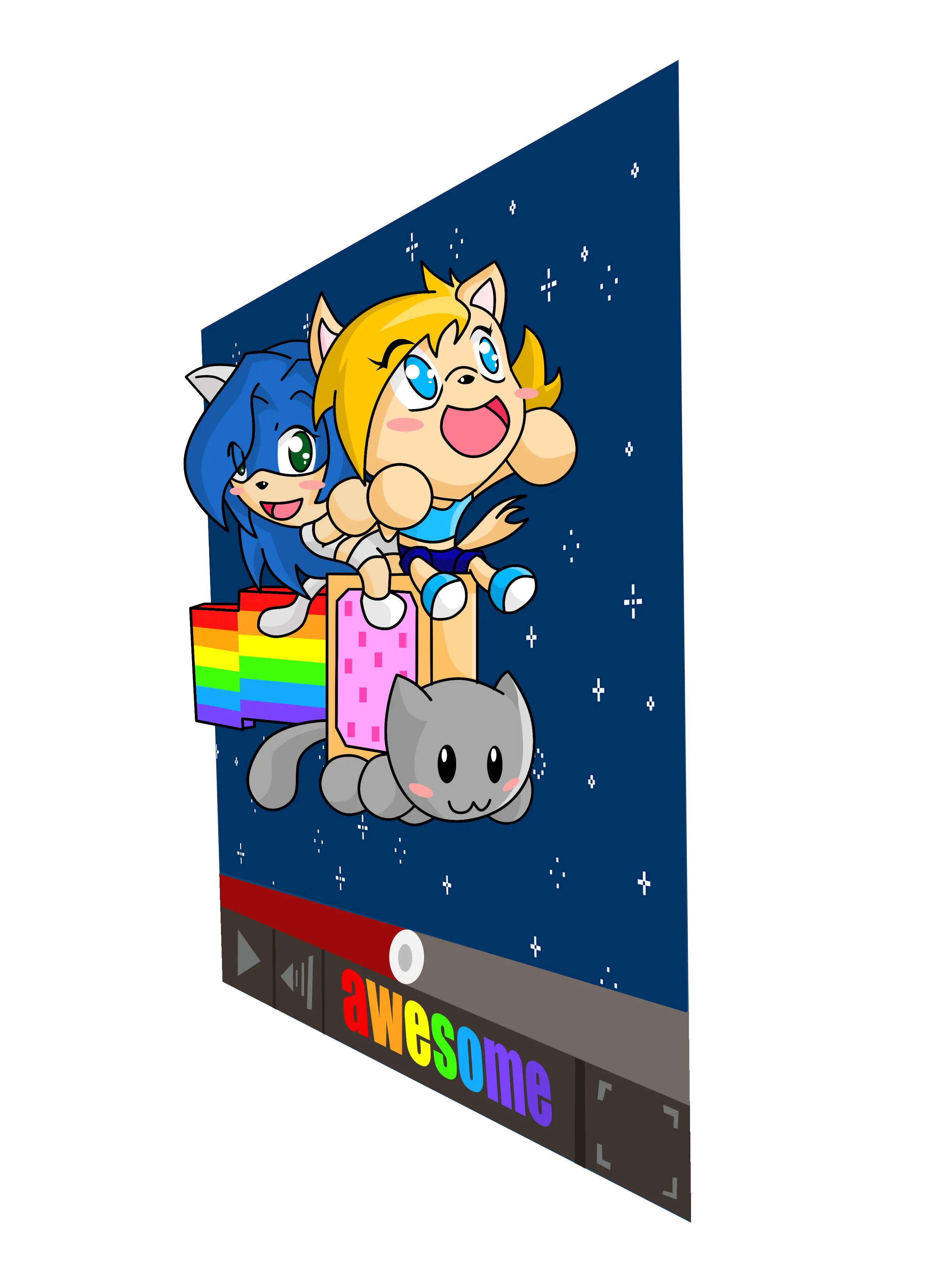 Download Cat Cartoon Nyan Cat Full Size Png Image Pngkit Cartoon Nyan Cat Transparent