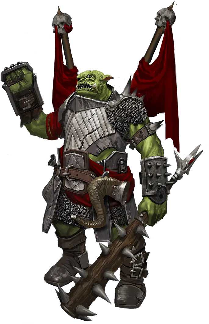 Orc Warchief Monsters Archives Of Nethys Pathfinder 2nd Action Figure Png Orc Png