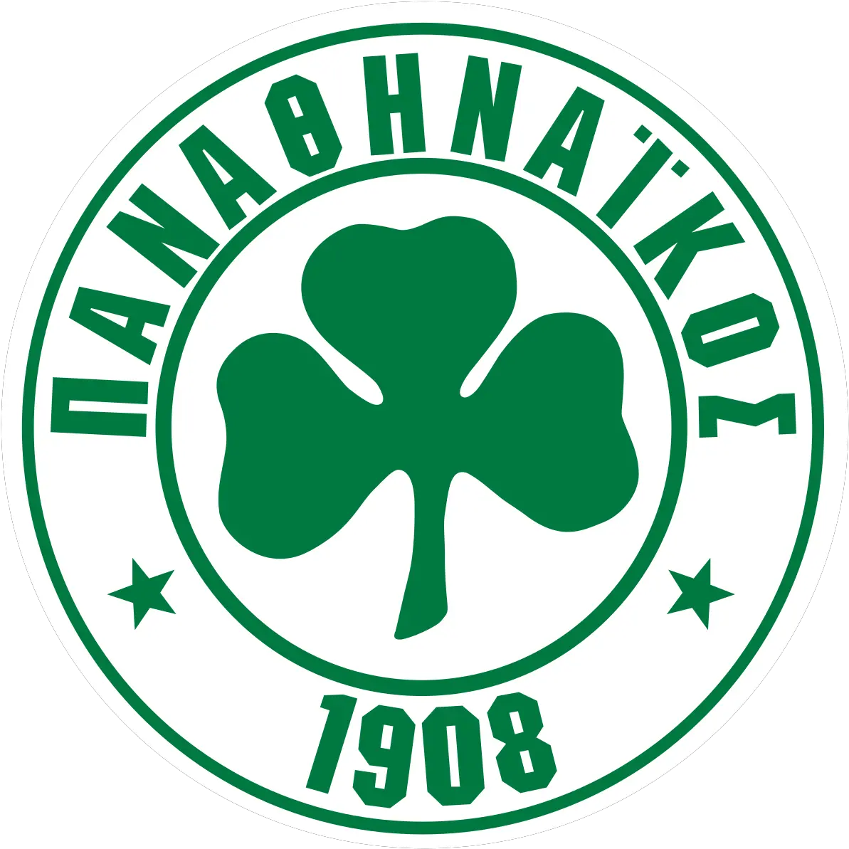 Panathinaikos F Panathinaikos Logo Png Third Quarter Half Filled In Stars Symbol Icon