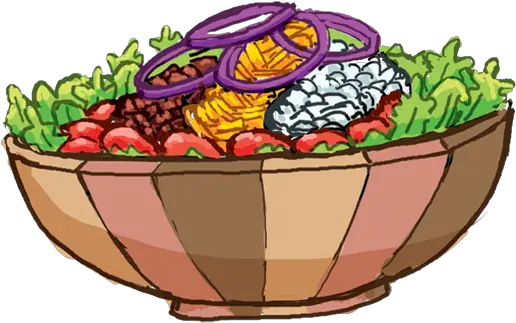 Salad Bowl Cartoon Transparent Png Illustration Salad Bowl Png