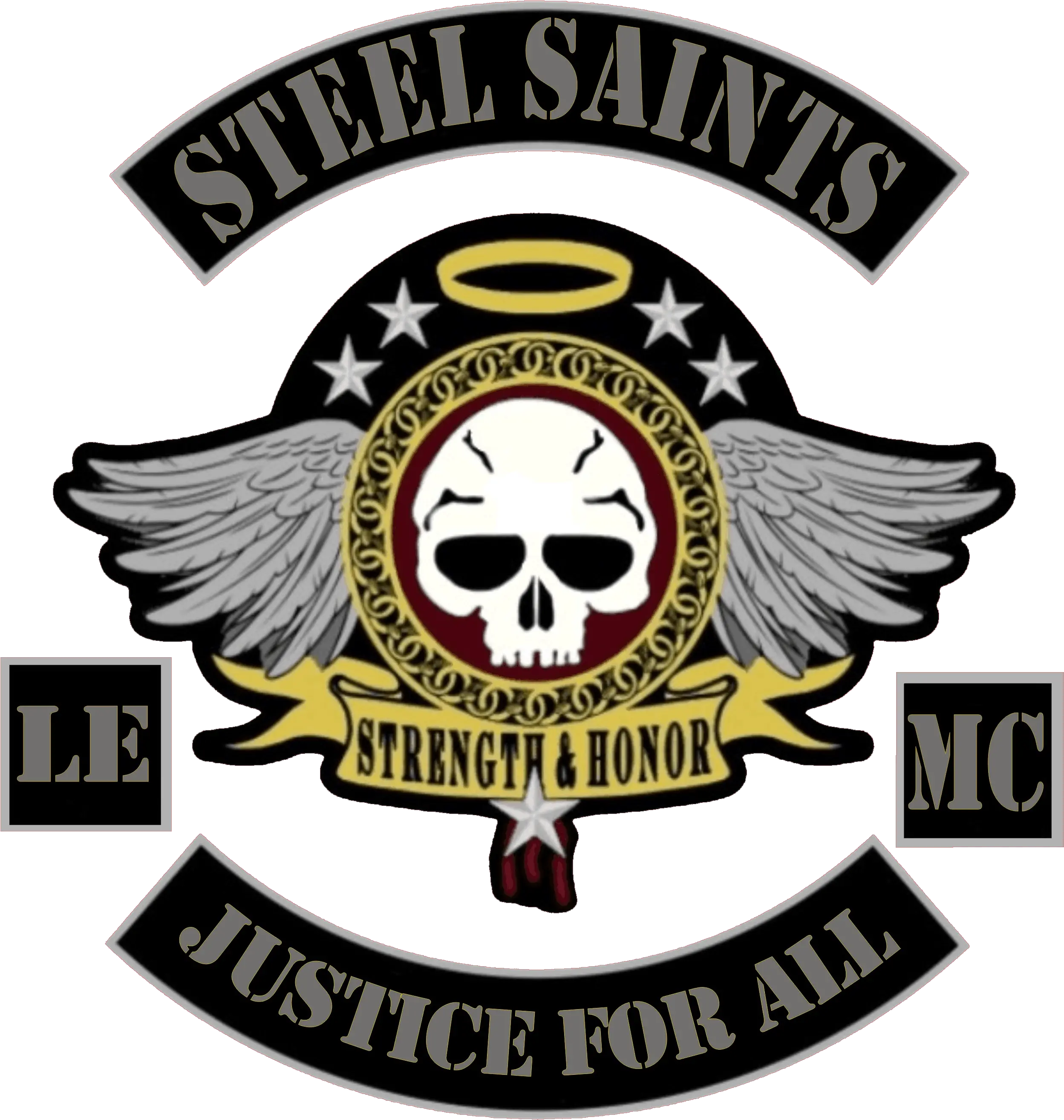 Steel Saints Le Mc Logo Motorcycle Club Logo Transparent Png Mc Logo