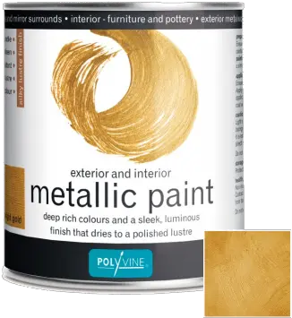 Polyvine Metallic Bright Gold Paint Stage Depot Polyvine Png Gold Paint Png