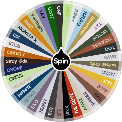 Wheel To Pick A Kpop Boygroup Spin The App Dot Png Seventeen Kpop Logo