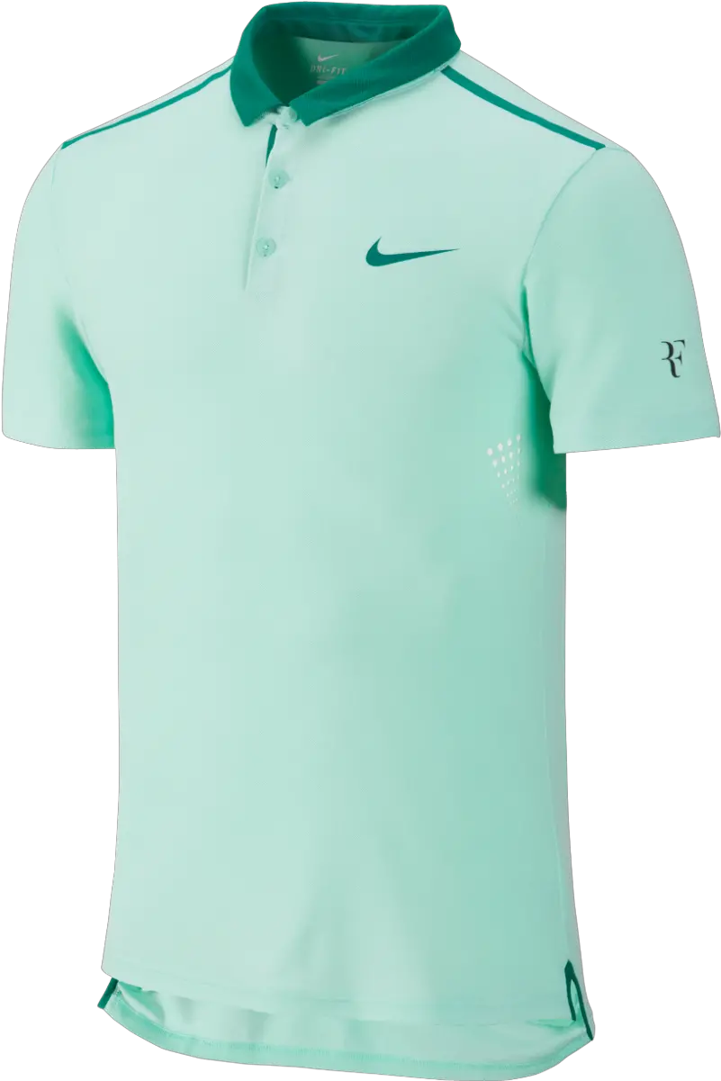 Cyan Menu0027s Polo Shirt Png Image Tennis Clothes Roger Federer Shirt Nike Polo Logo Png