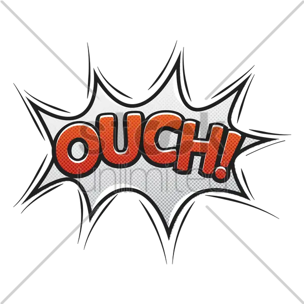 Download Hd Comic Bubble Ouch V Horizontal Png Ouch Png