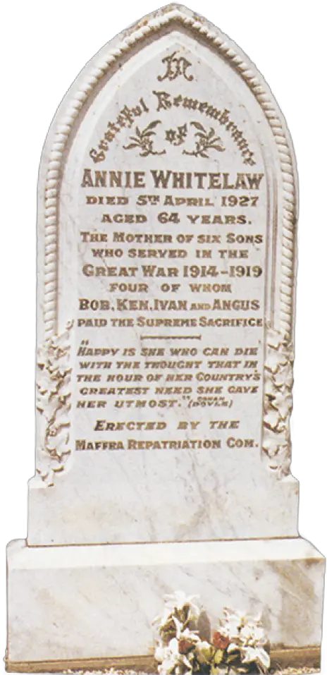Annie Whitelaw Briagolong Cemetery Png Grave