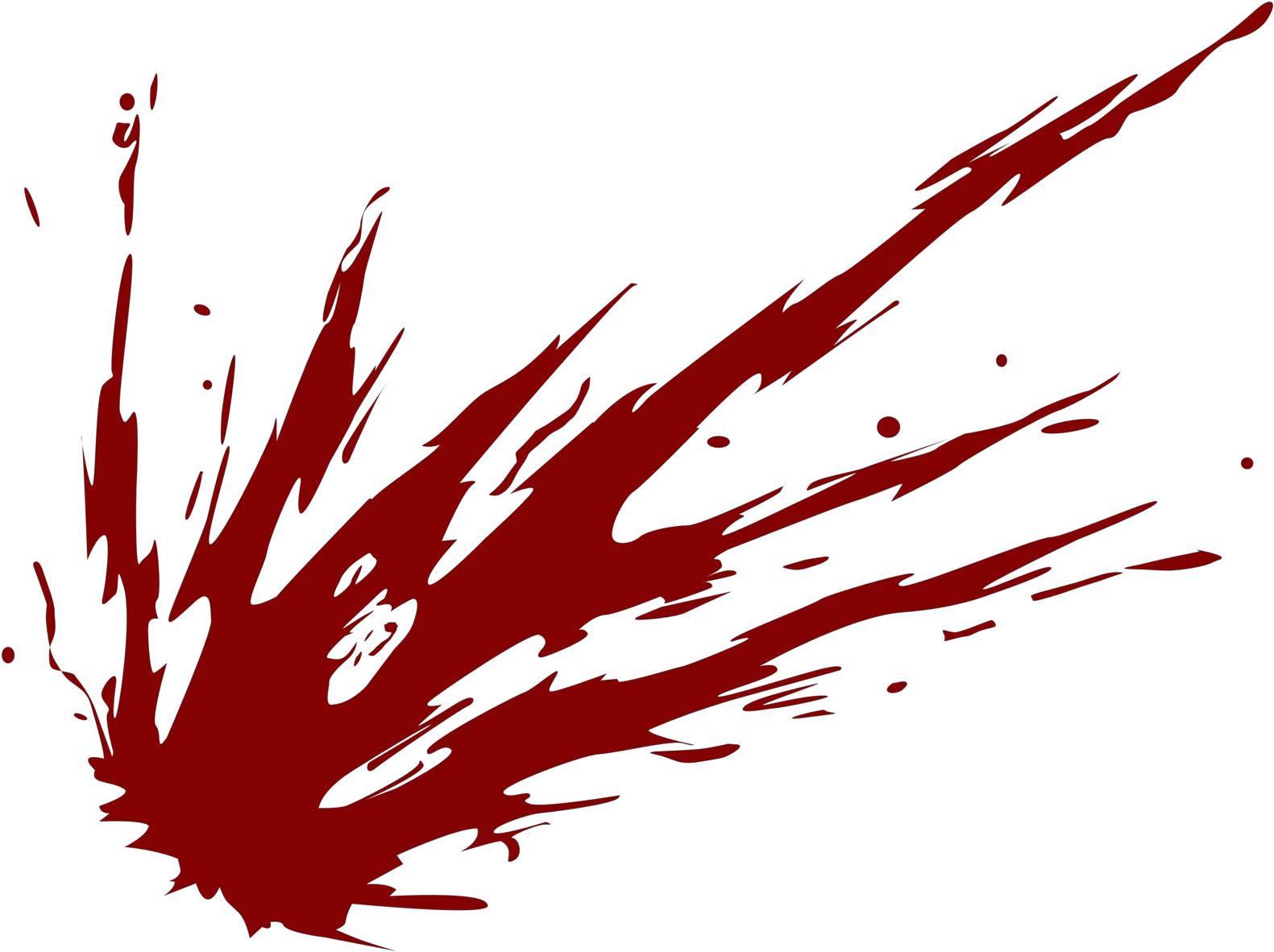 Transparent Realistic Blood Splatter Png