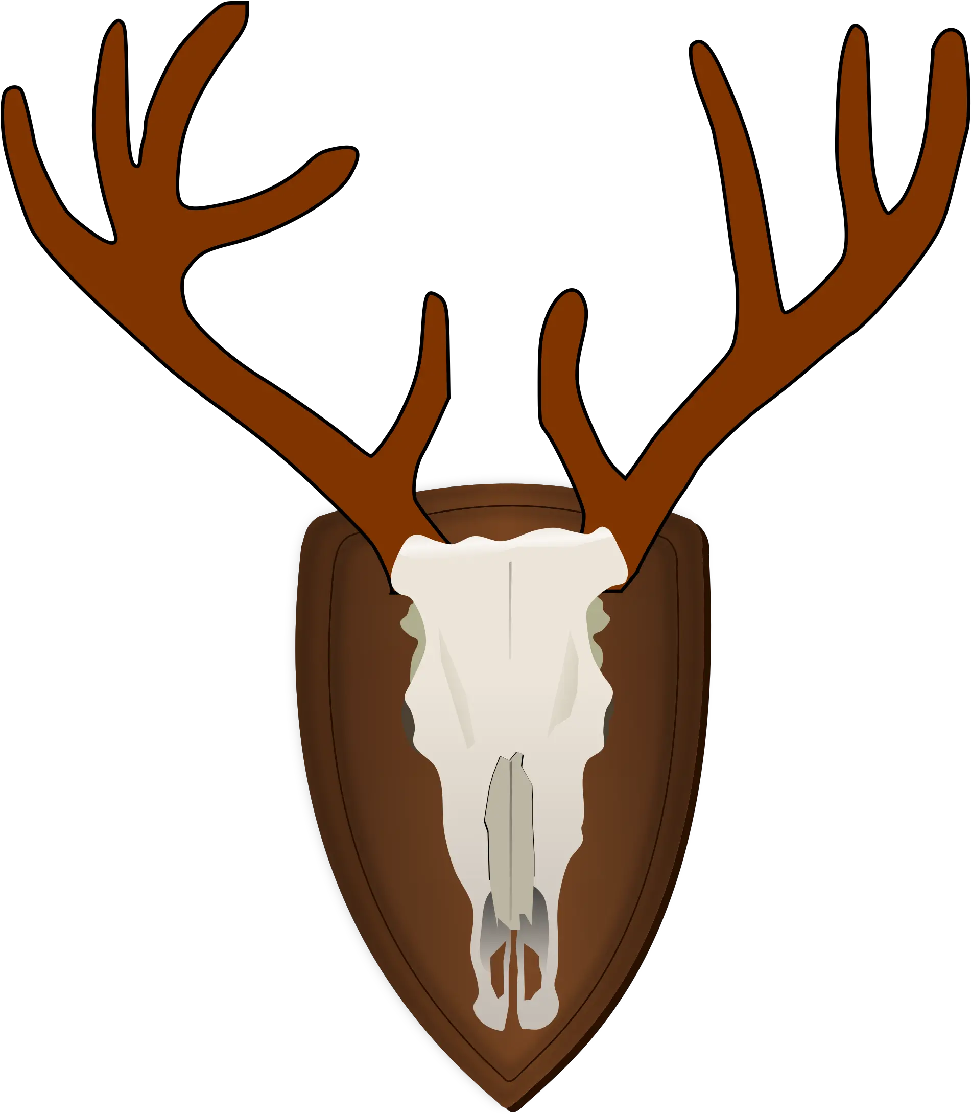 White Hunting Trophy Png Moose Silhouette Png