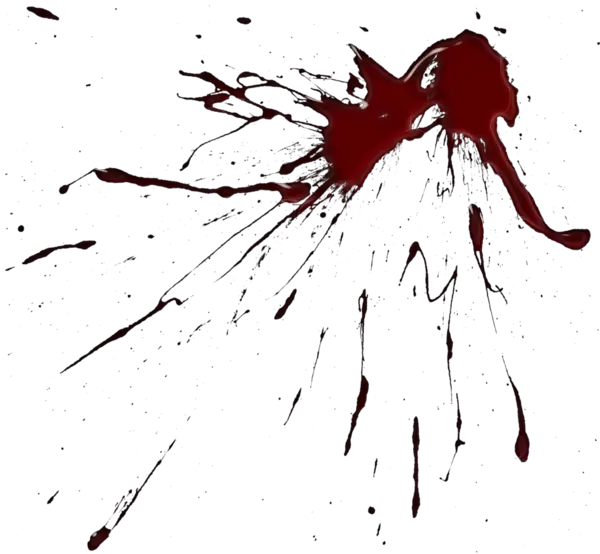 Transparent Background Blood Splatter Png