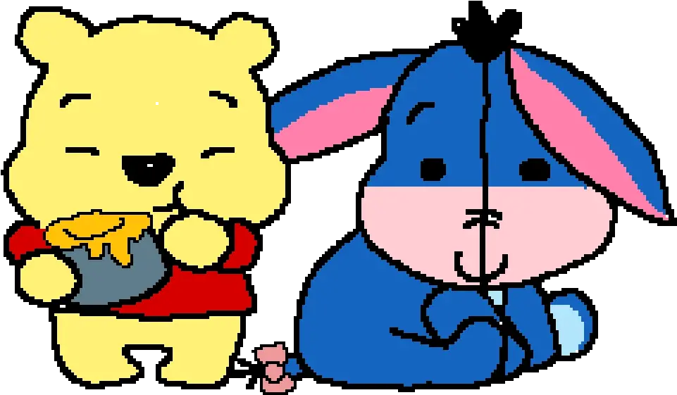 Pixilart Winnie The Pooh And Eeyore By Karmawillhit Cartoon Winnie The Pooh Png Eeyore Transparent