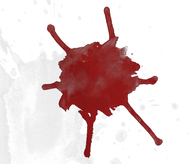 Skull With Blood Splatter Png Transparent