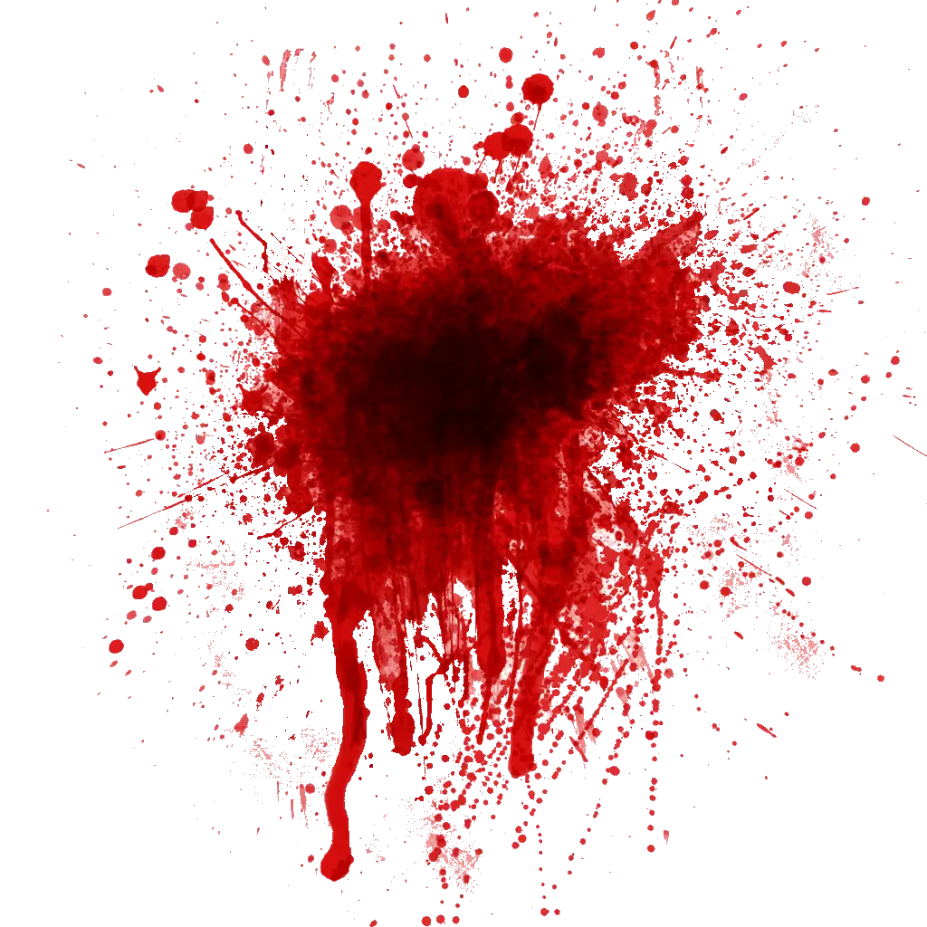 Blood Splatter Png Black Backgroung