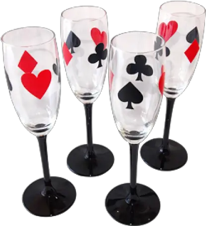 Drinks U0026 Food Gifts For Card Players Champagne Glass Png Card Suits Png