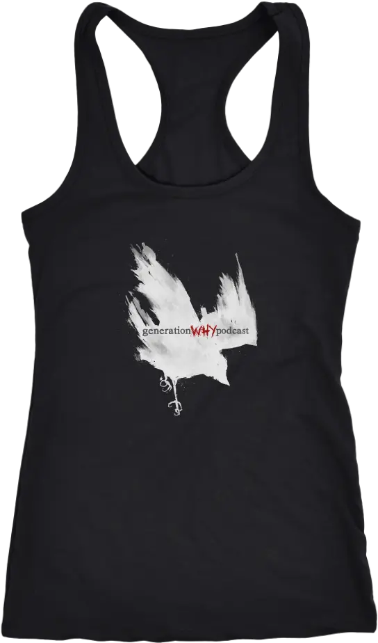 Racerback Tank With White Crow Logo My Freedoms Don T End Where Your Fear Begins Png Crow Logo