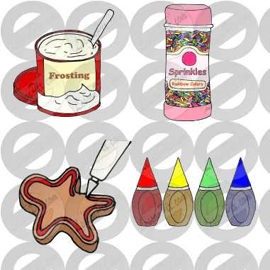 Decorating Cookies Picture For Classroom Therapy Use Sweetened Beverage Png Cookie Clipart Png