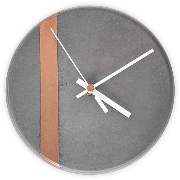Rose Gold Pinstripe Clock Solid Png Gold Clock Png