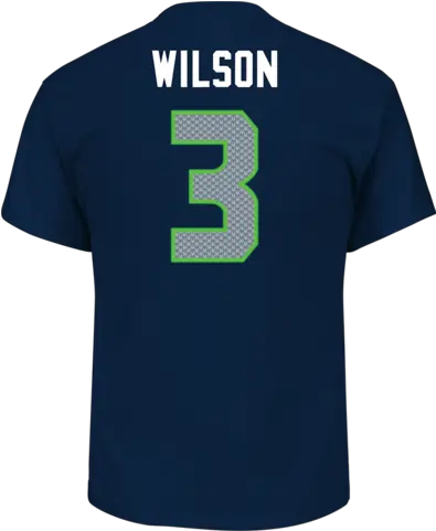 Seattle Seahawks Russell Wilson 3 Player Shirt Number Png Russell Wilson Png