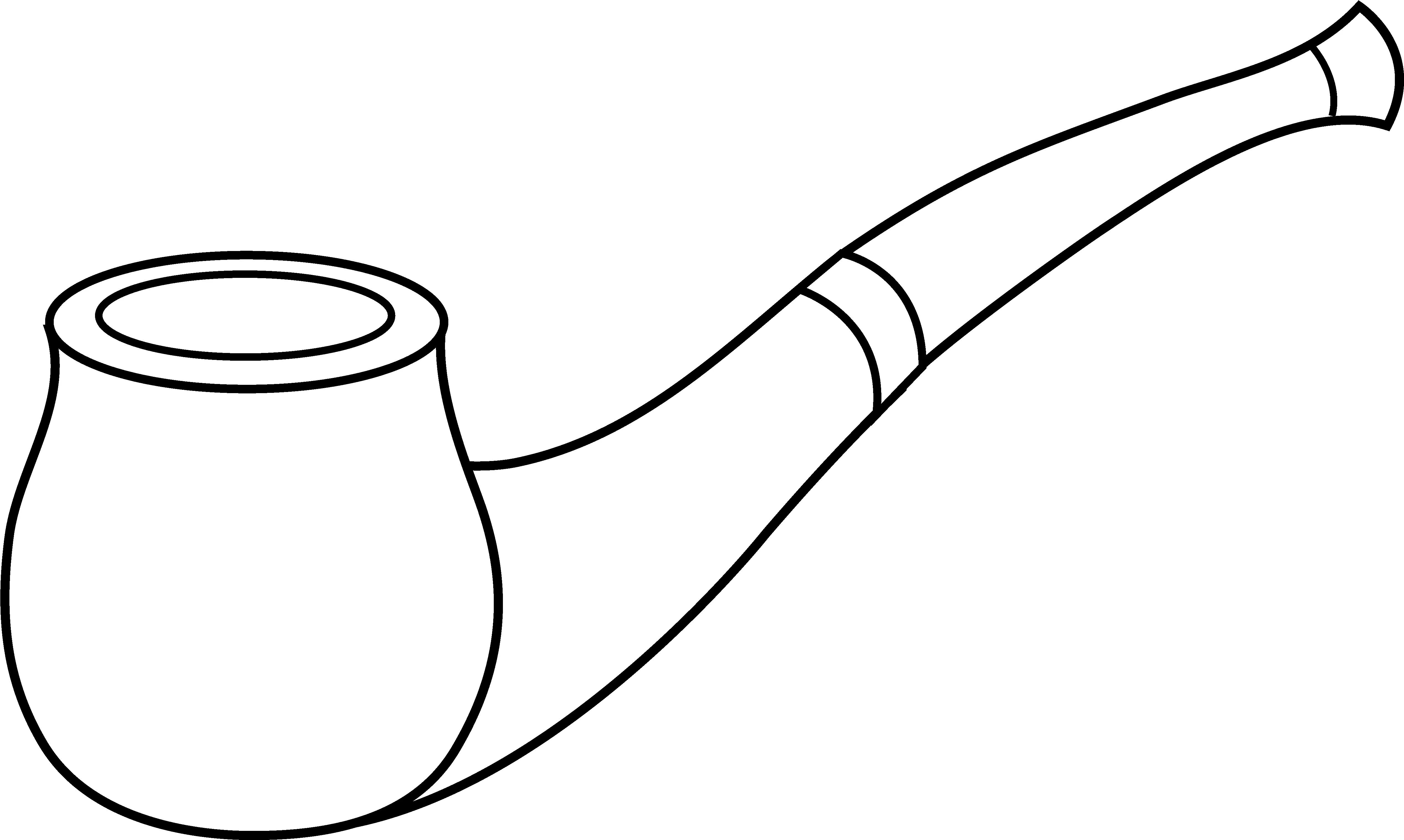 Pipe Png Black And White Transparent White Smoking Pipe Png Pipe Png