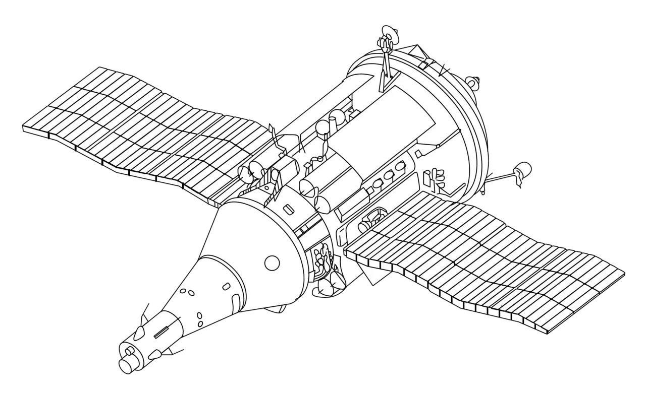 Tks Spacecraft Drawing Spacecraft Drawing Png Drawing Png