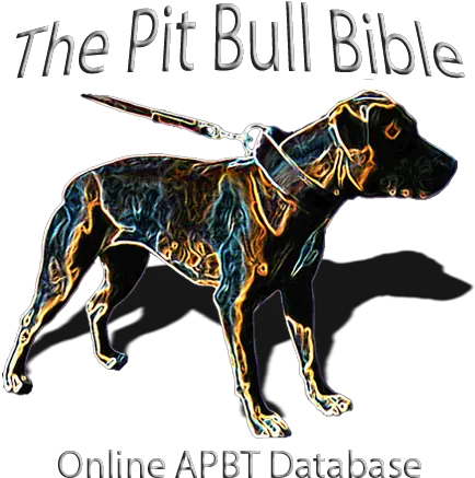 The Pit Bull Bible Online Apbt Database Pitbull Bible Png Pit Bull Logo