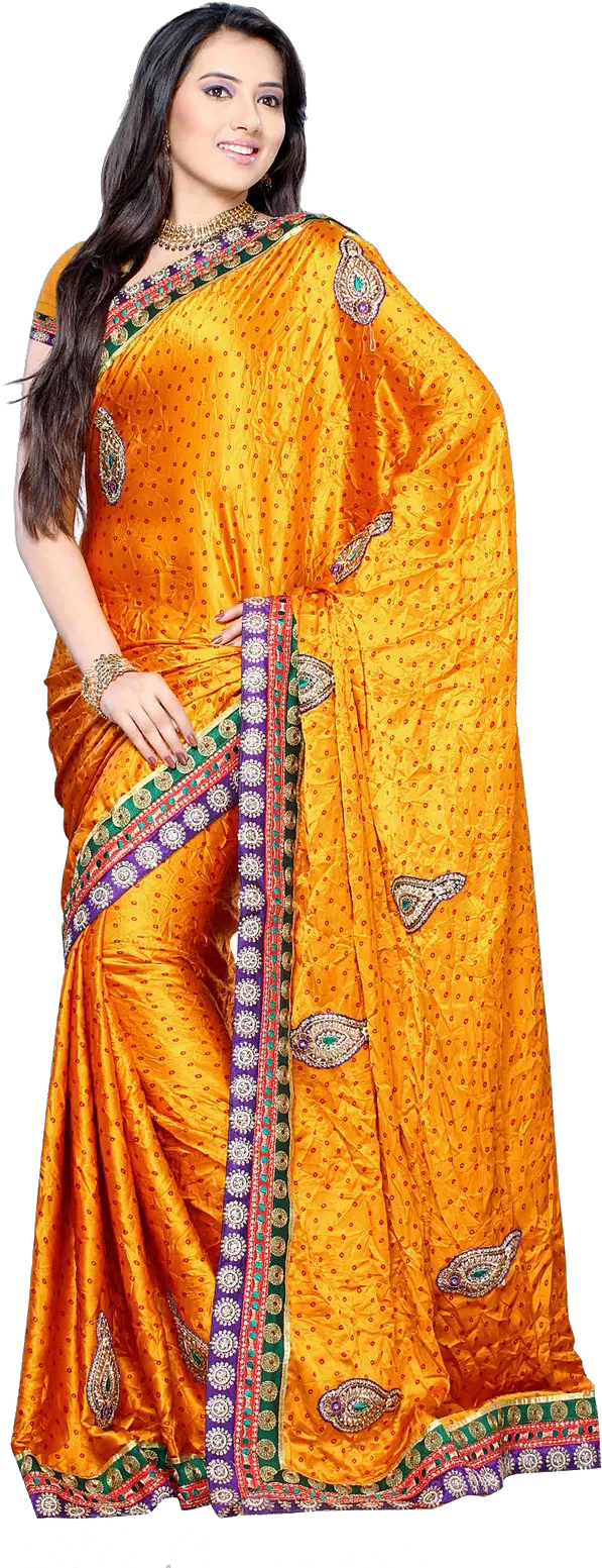 Saree Model Png Images Ladies With Saree Png Model Png