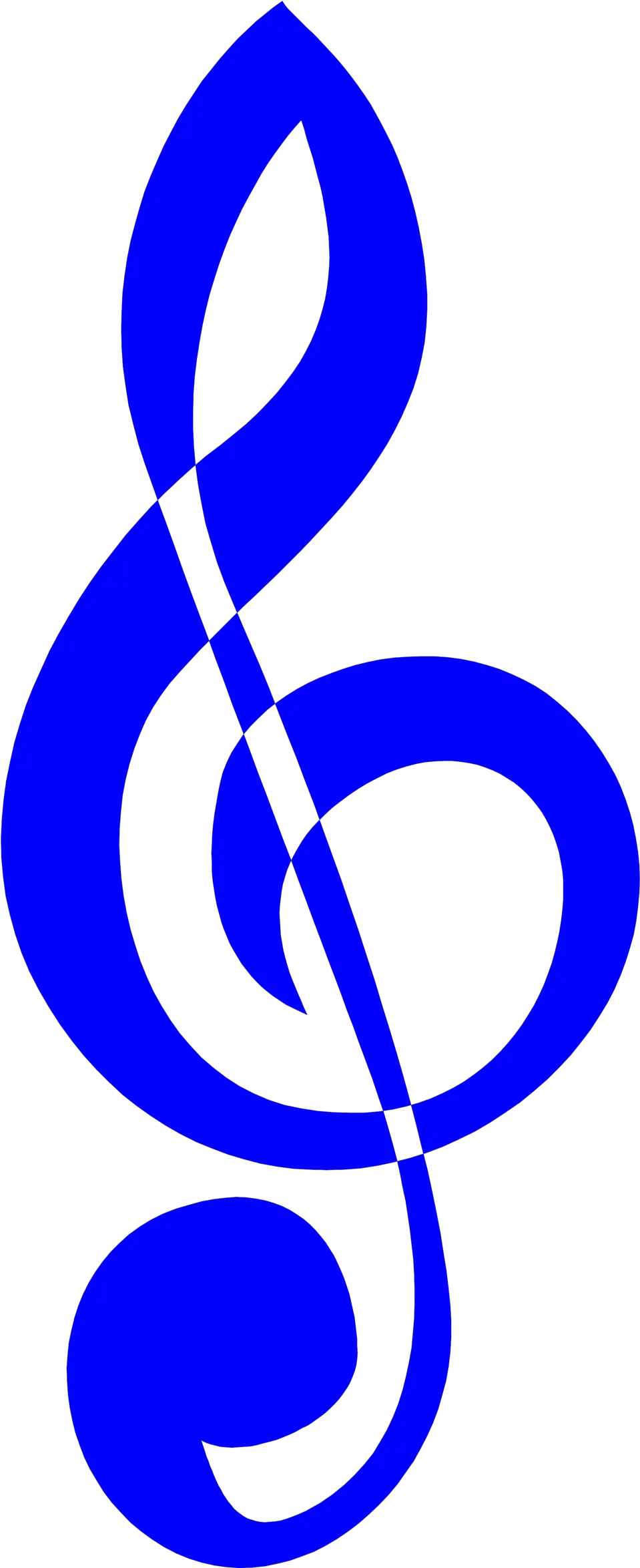 Blue Treble Clef Blue Treble Clef Png Treble Clef Transparent Background