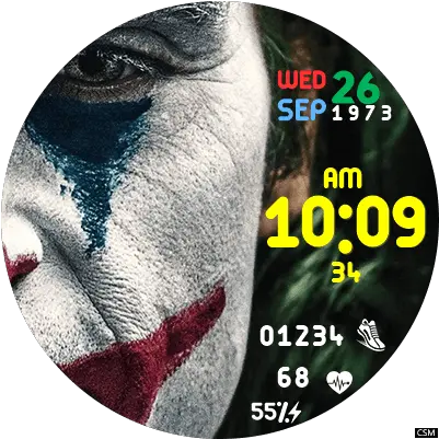 Clock Skin Rr036 Watch Face Joker 2019 Png Watch Face Png