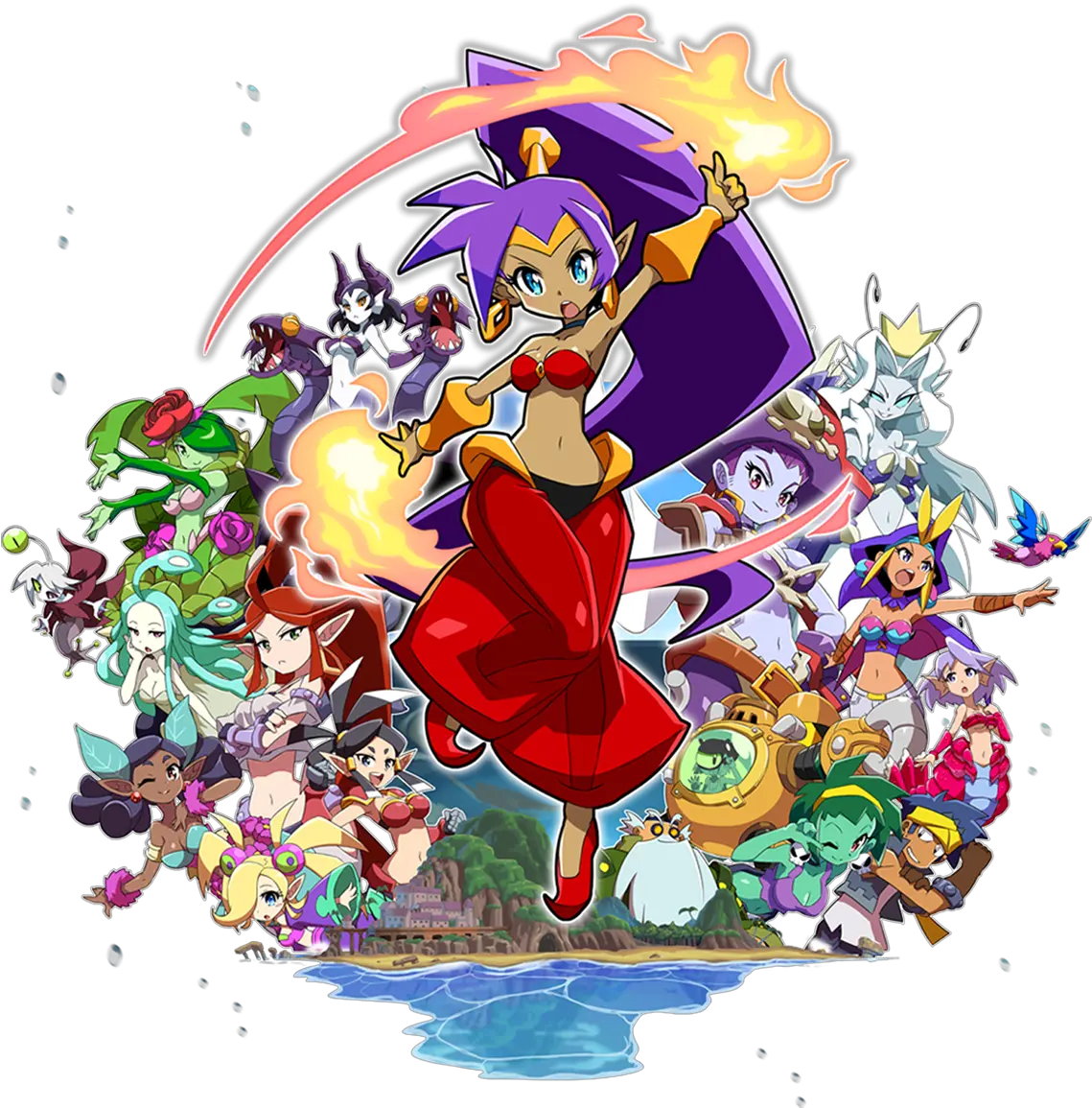 Shantae And The Seven Sirens Shantae Seven Sirens Switch Png Shantae Png