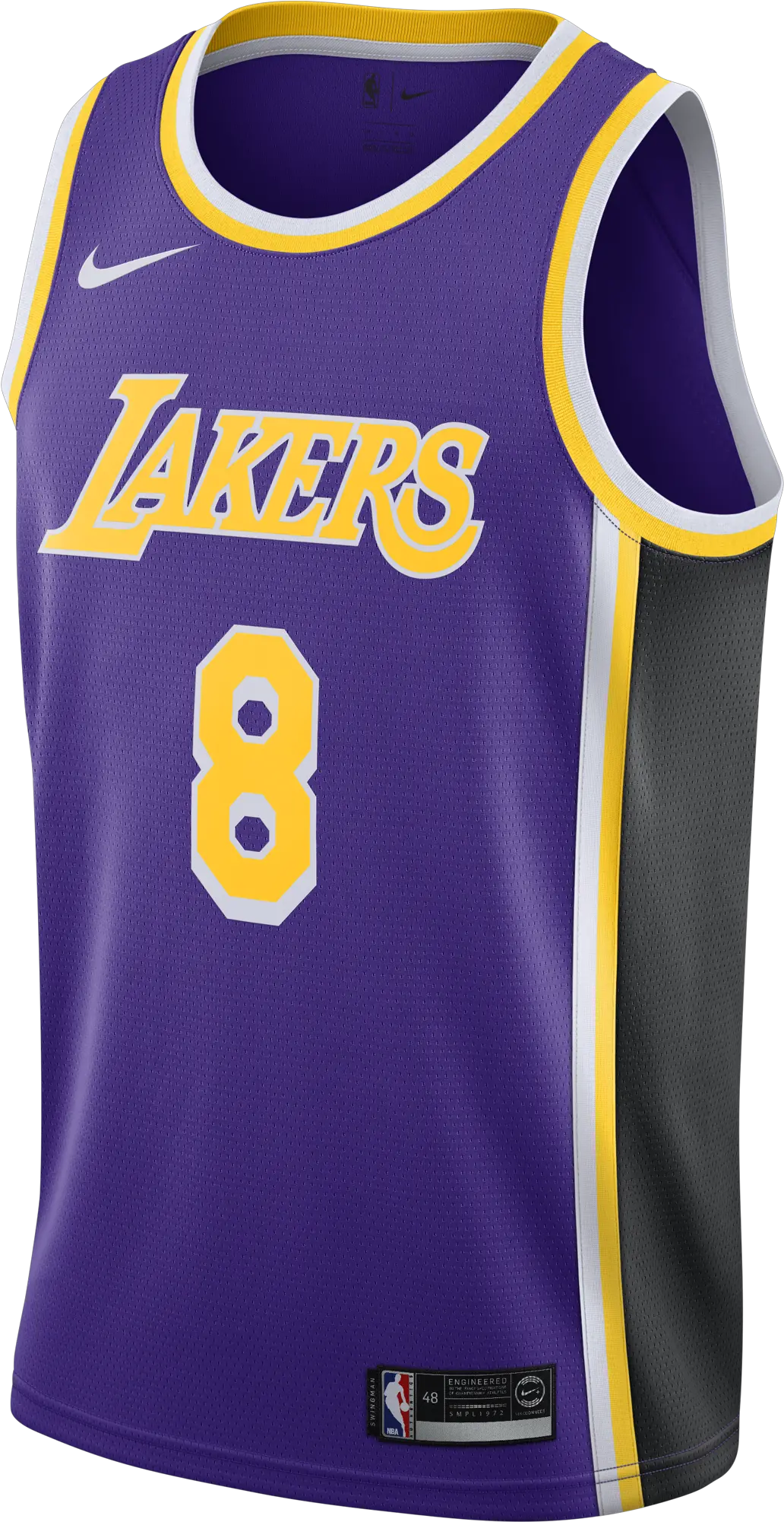 Nike Kobe Bryant Alternate La Lakers Lakers Away Jersey Anthony Davis Png Kobe Bryant Transparent