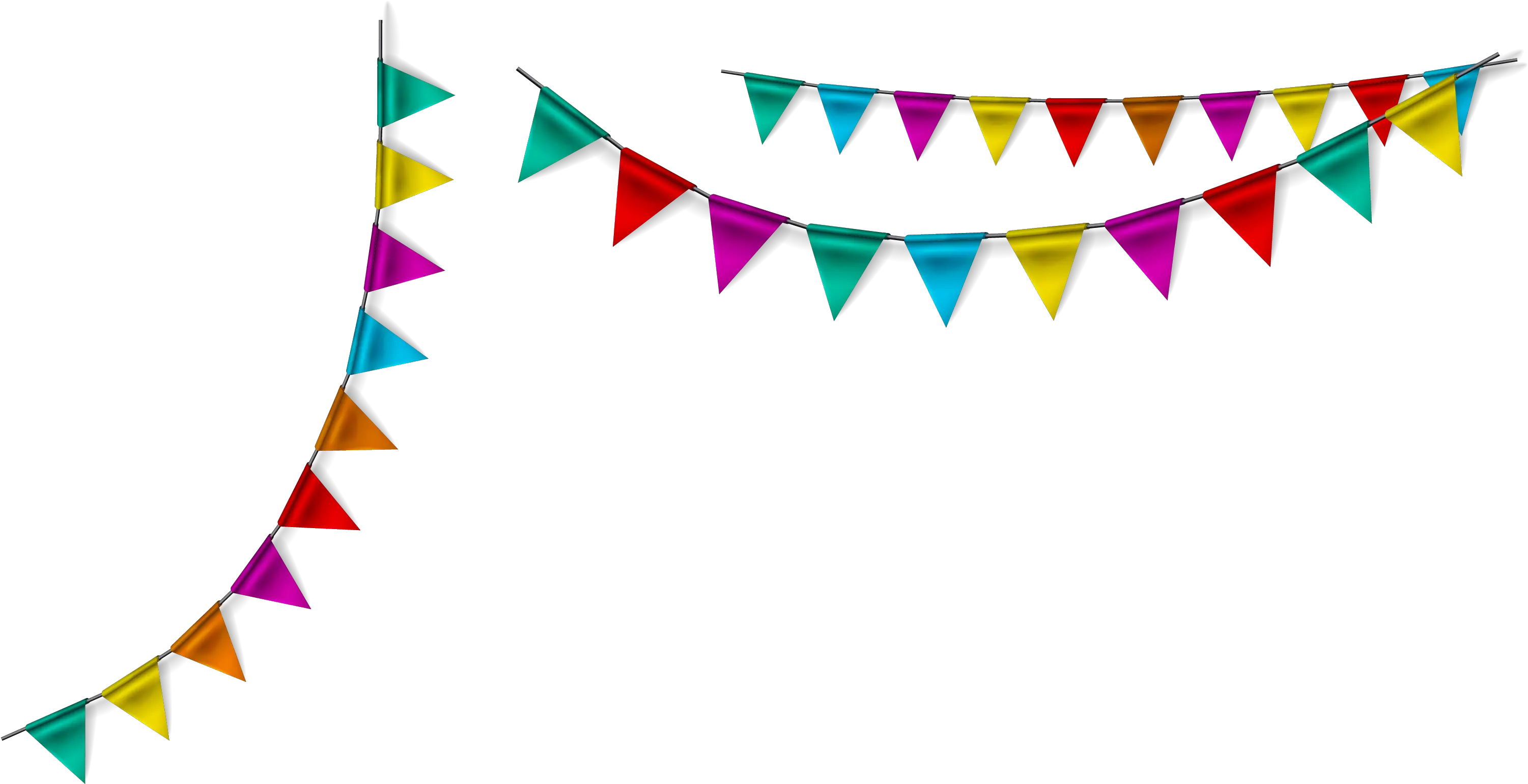 Transparent Decoration Colorful Decoration Flag Png Colorful Png