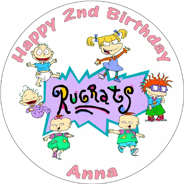 Cookware Dining U0026 Bar Rugrats Edible Personalised Round Rugrats Png Rugrats Transparent