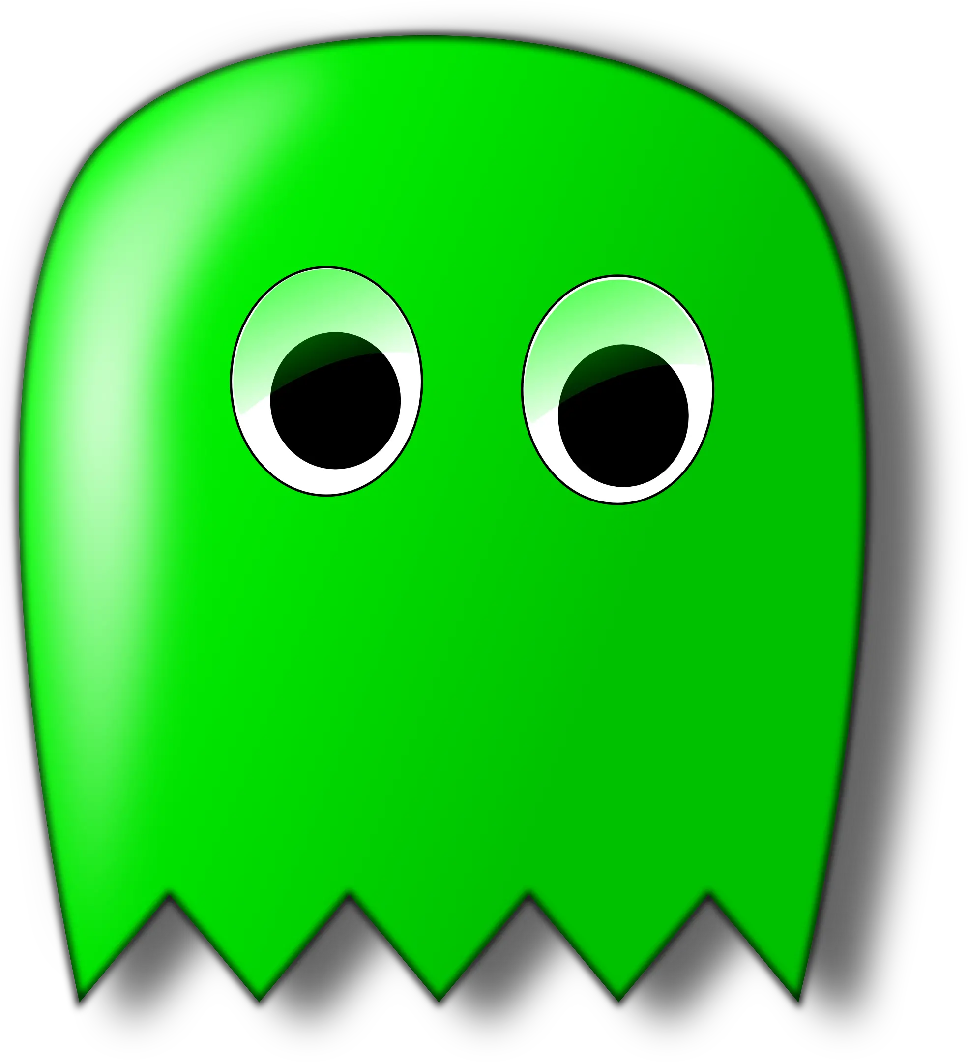 Download Hd Pacman Large Standing Transparent Png Green Pacman Ghost Pac Man Transparent Background