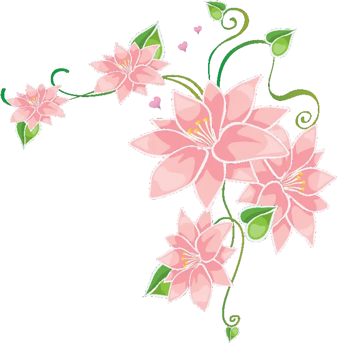 Flores Ilustraciones En Png Para Artesanía Y Diseños Primavera Flowers And Butterflies Drawing With Colour Flores Png