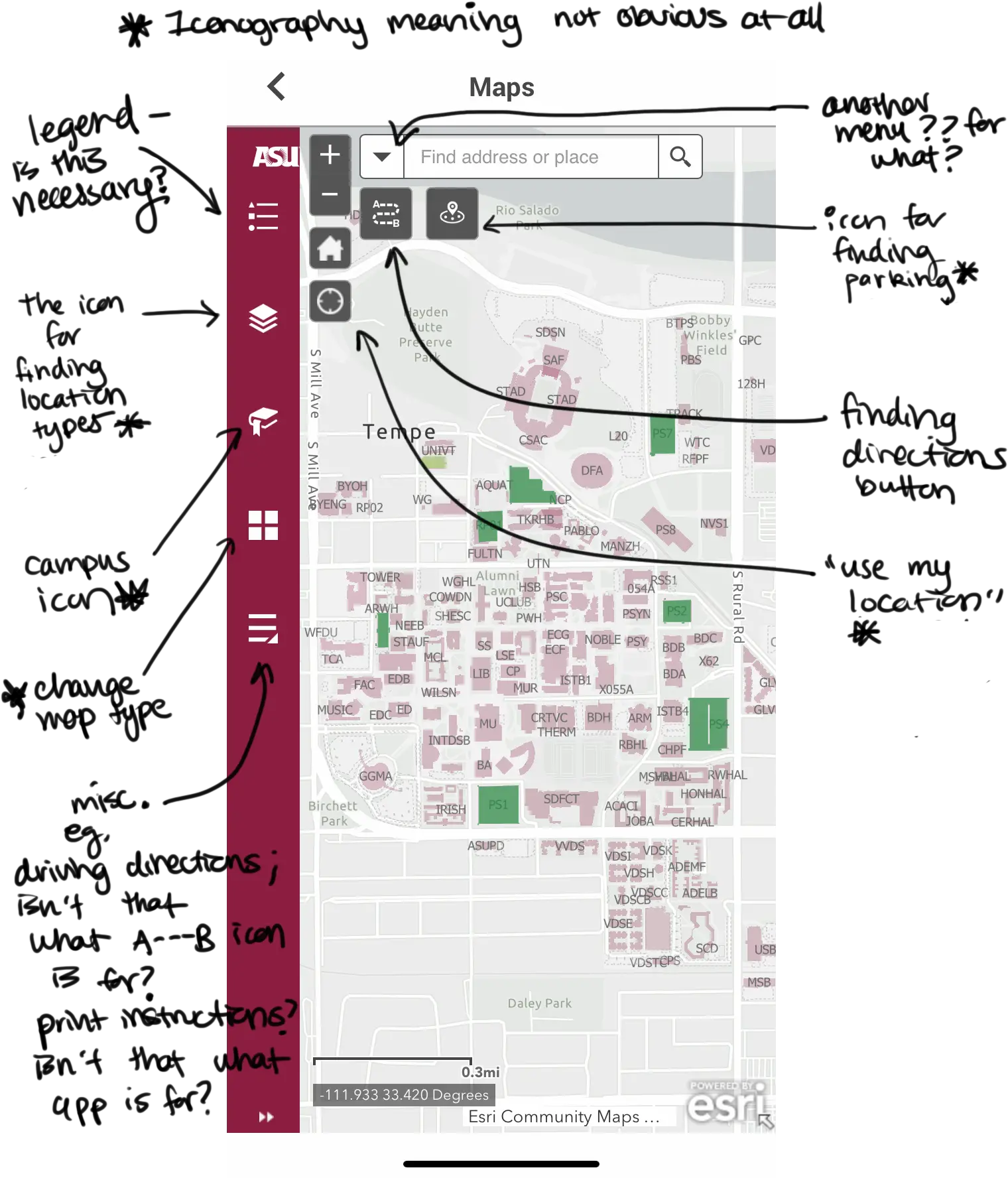 Asu Interactive Map App Redesign Dot Png Waze Icon Legend