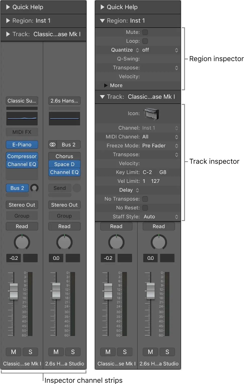 Logic Pro Inspector Interface Logic Pro X Inspector Png Channel Icon Not Changing