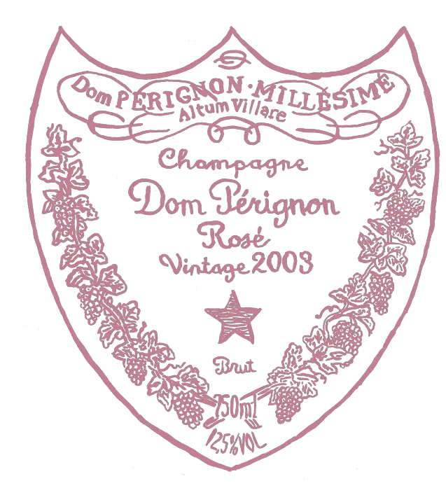 The Rosé Paradox Menu Decorative Png Dom Perignon Logo