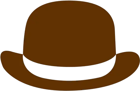 Ad Brown Bowler Hat Png Bowler Hat Icon