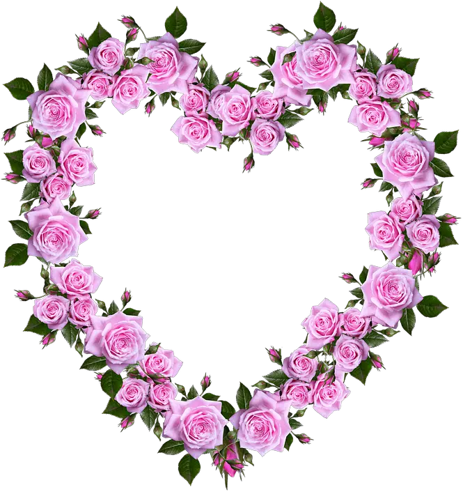 Corazon De Rosas Png Pink Flower Border No Background Rosas Png