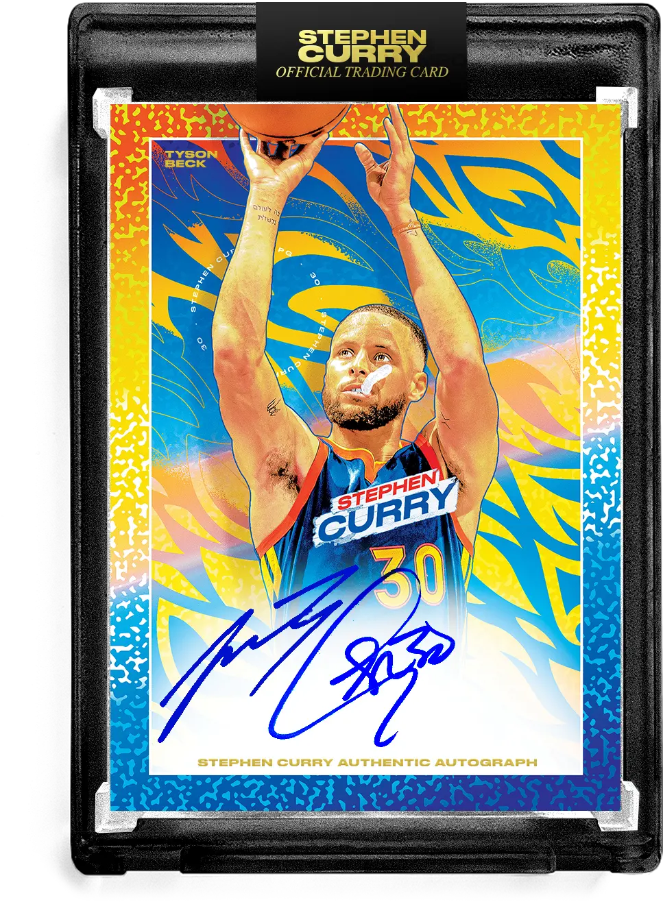Stephen Curry X Tyson Beck Icon Dual Autograph Limited To 5 Png Ats Icon