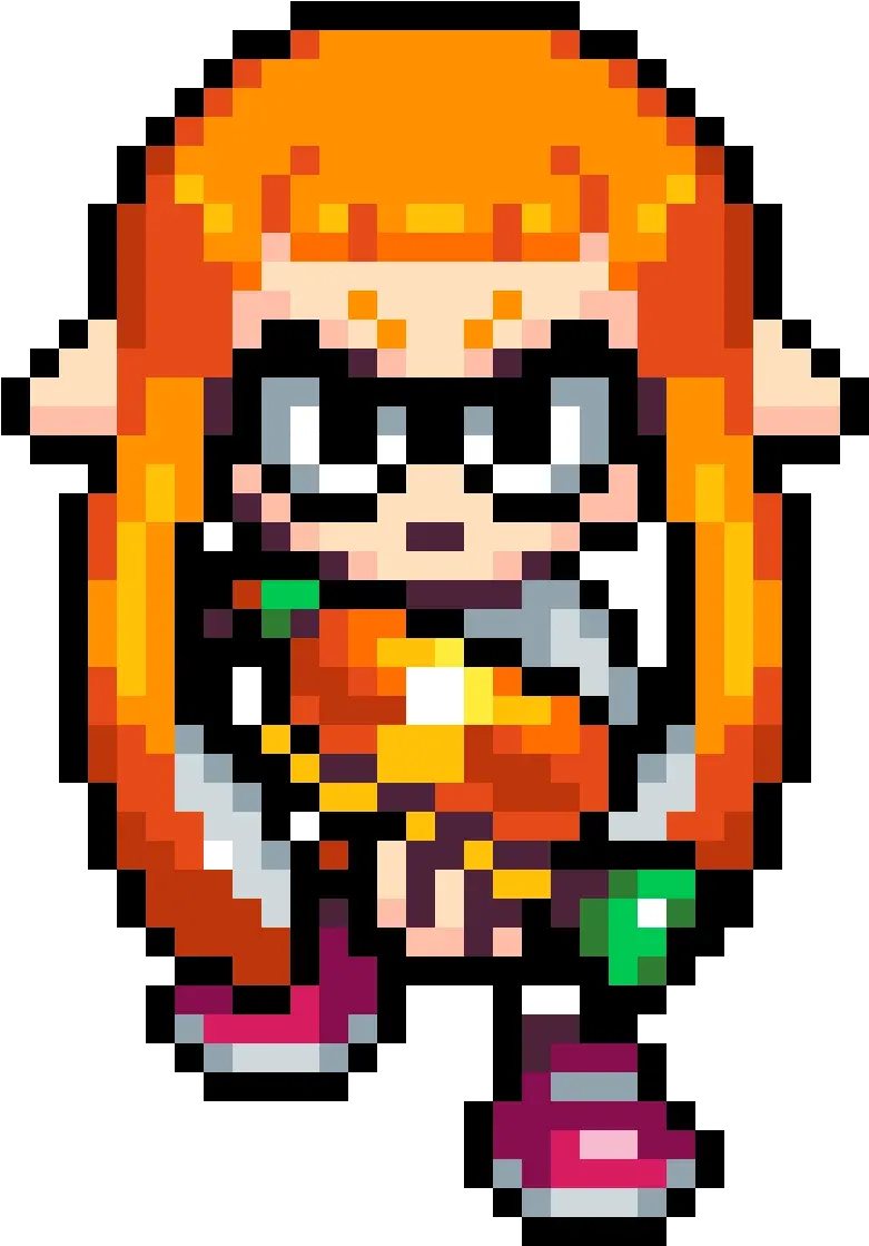 Pixilart Inkling Girl By Dinotoast Cute Pixel Art Emoji Png Inkling Transparent