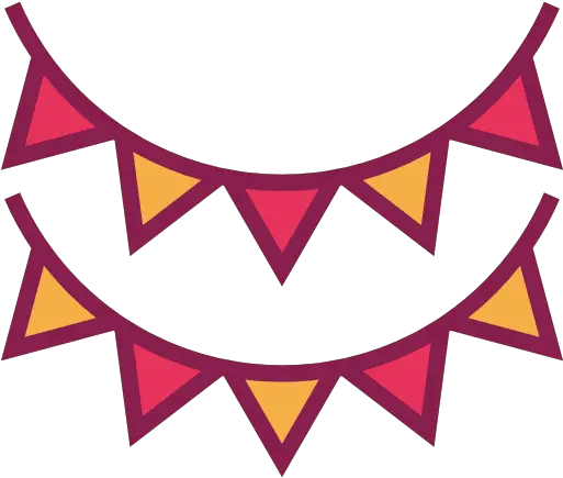 Party Flags Garland Decoration Icon Party Tools Png Garland Icon