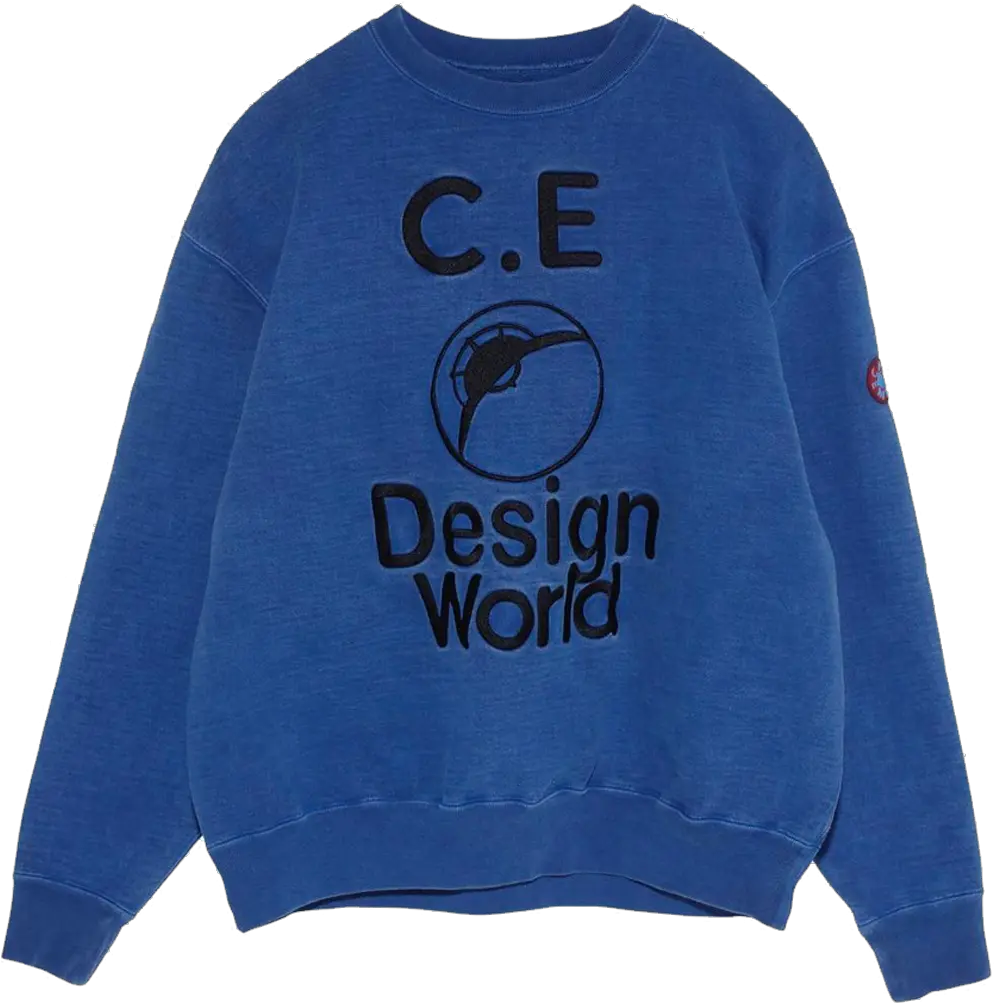 Cav Empt Design World Crew Neck Long Sleeve Png Cav Empt Icon Pullover