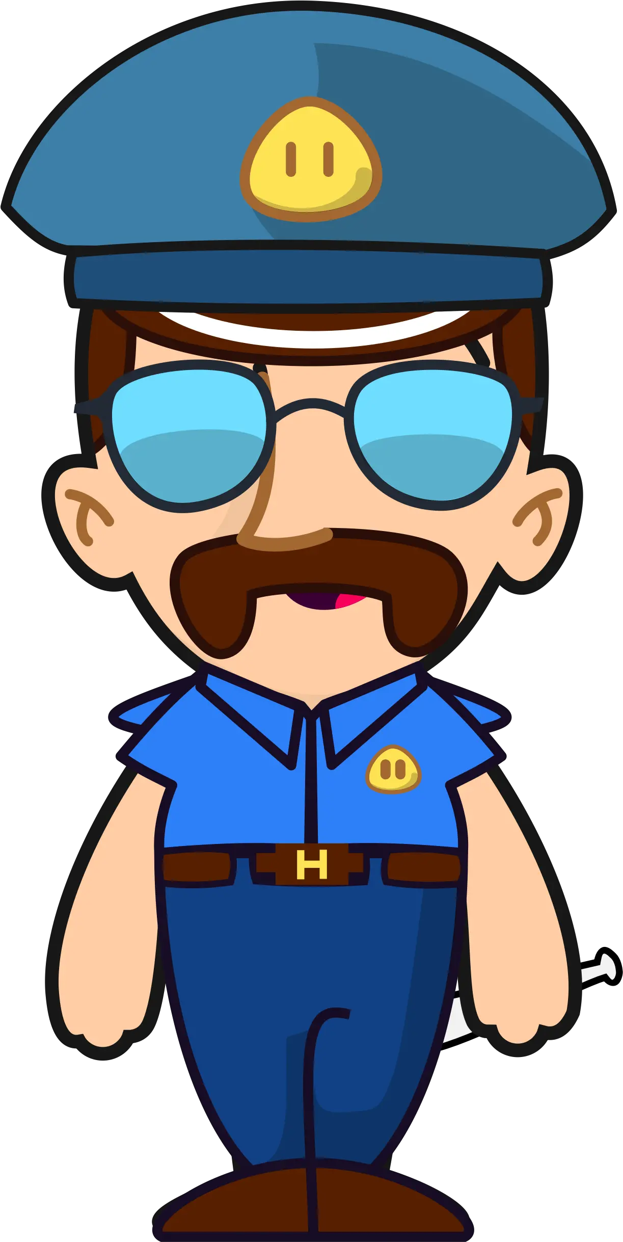 Officer Clipart Police Station Police Cartoon Drawing Png Cop Hat Png