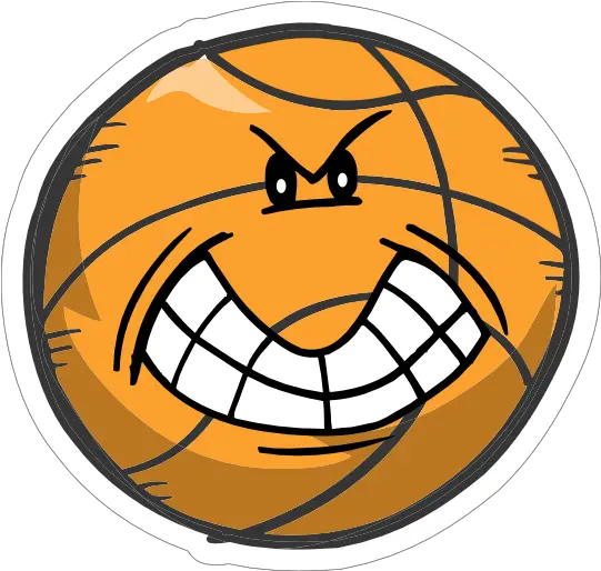 Angry Emoji Basketball Sticker Basketball Hoop Png Angry Emoji Transparent